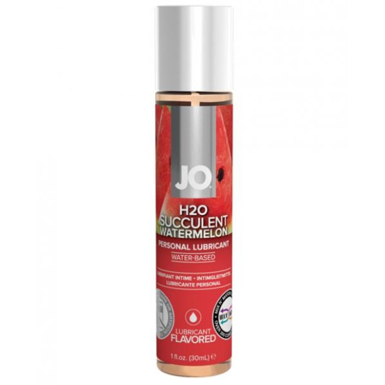 System JO H2O Flavored Lubricant Watermelon 1oz Clear