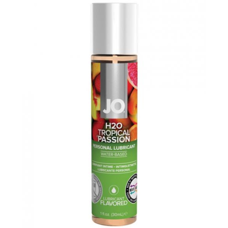 System JO H2O Flavored Lubricant Tropical Passion 1oz Passion Fruit