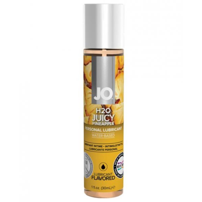 System JO H2O Flavored Lubricant Pineapple 1oz Clear