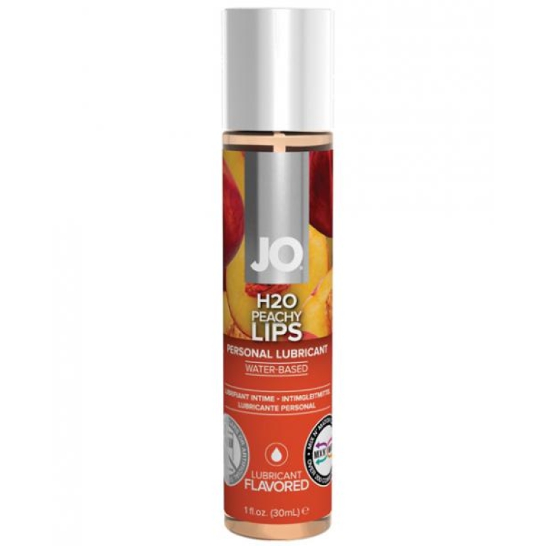 System JO H2O Flavored Lubricant Peach 1oz Clear