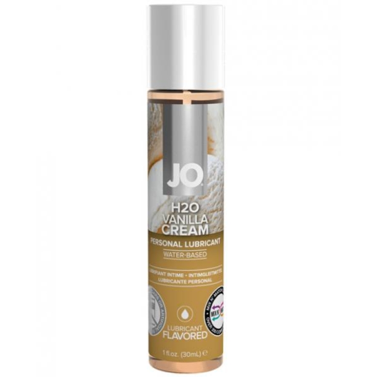 System JO H2O Flavored Lubricant Vanilla 1oz Clear