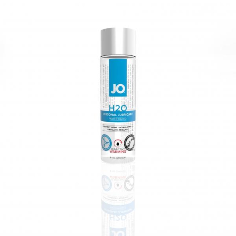 Jo H2O Warming Water Based Lubricant 8 oz Clear
