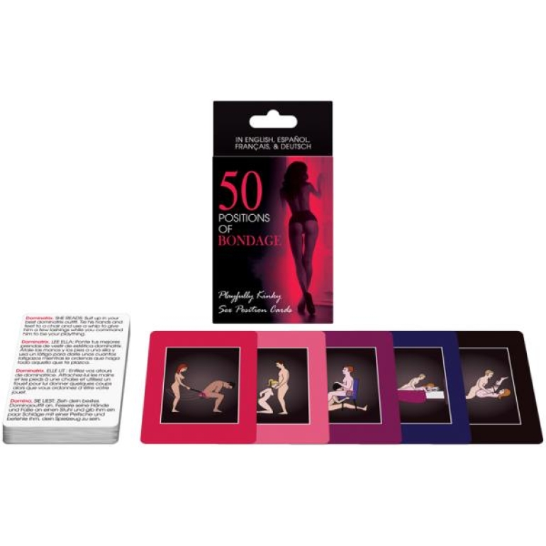 50 Positions Of Bondage Card Game Pink