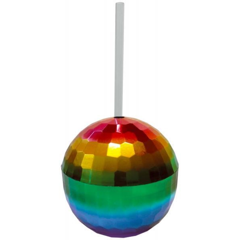 Rainbow Disco Ball Cup  Multi-Color