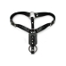 Anal Plug Harness with Penis Ring Black