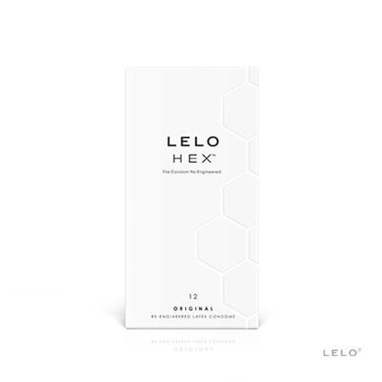 Lelo Hex Original Latex Condom 12 Pack Clear