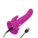 Happy Rabbit Vibrating Strap On Harness Set Purple One Size Fits Most