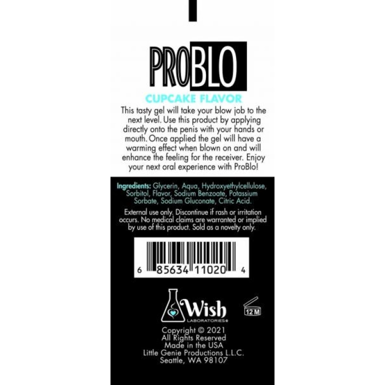 Problo Oral Pleasure Gel Cupcake