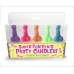 Super Fun Penis Party Candles 5 Colorful Party Candles Multi-Color