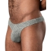 Ribbed & Ready Thong Grey S/m