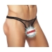 Male Power Stretch Bong Thong Small Medium Black S/M