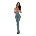 Seamless Cupless Catsuit Teal O/s One Size Fits Most