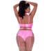 Club Candy Bra Harness & Panty Pink 2xl One Size Queen