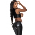 Liquid Onyx Open Vest & Leggings Black 2xl