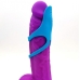 Griffin Silicone Dual Penis Ring Teal