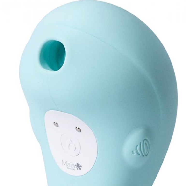 Marina 10 Function Silicone Air Vibrator Blue