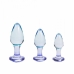 Butties 3pc Acrylic Anal Plug Set Translucent