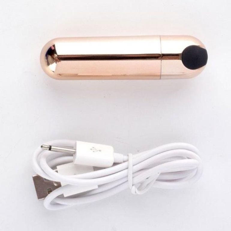 Jayden Rose Gold Rechargeable Vibrating Erection Ring Smoke