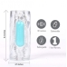 Aster Clear Stroker W/ Rechargeable Bullet Blue