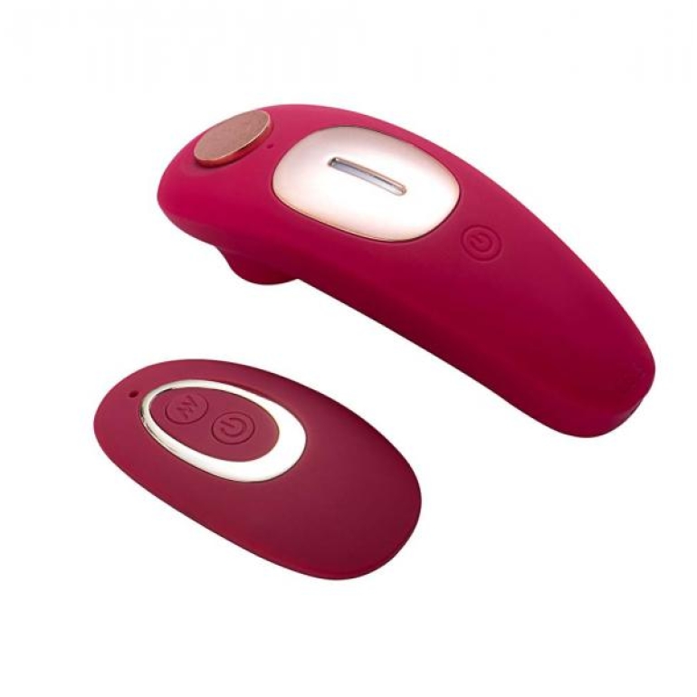 Remi Rechargeable Suction Panty Vibe Rechargeable Red