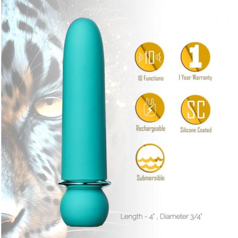 Jaguar Powerful Bullet Blue Rechargeable Teal