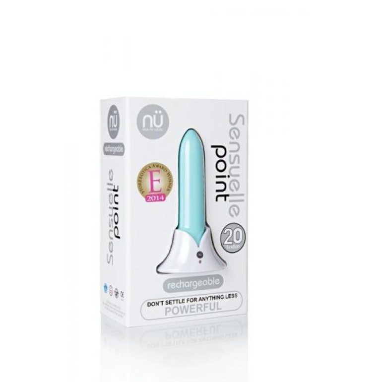 Sensuelle Point 20 Function Waterproof Bullet - Blue Green