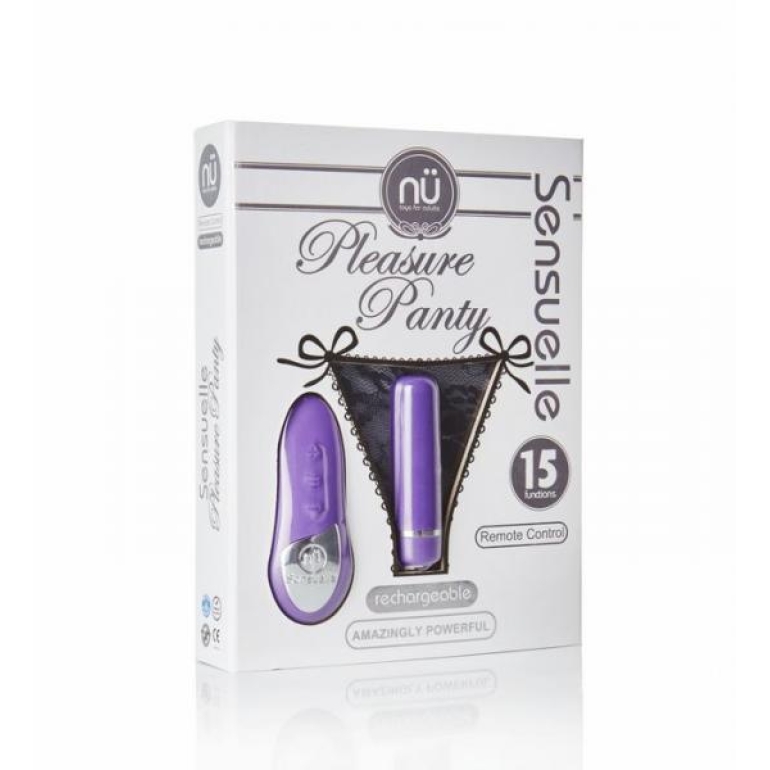 Sensuelle Pleasure Panty Purple Remote Control One Size Fits Most