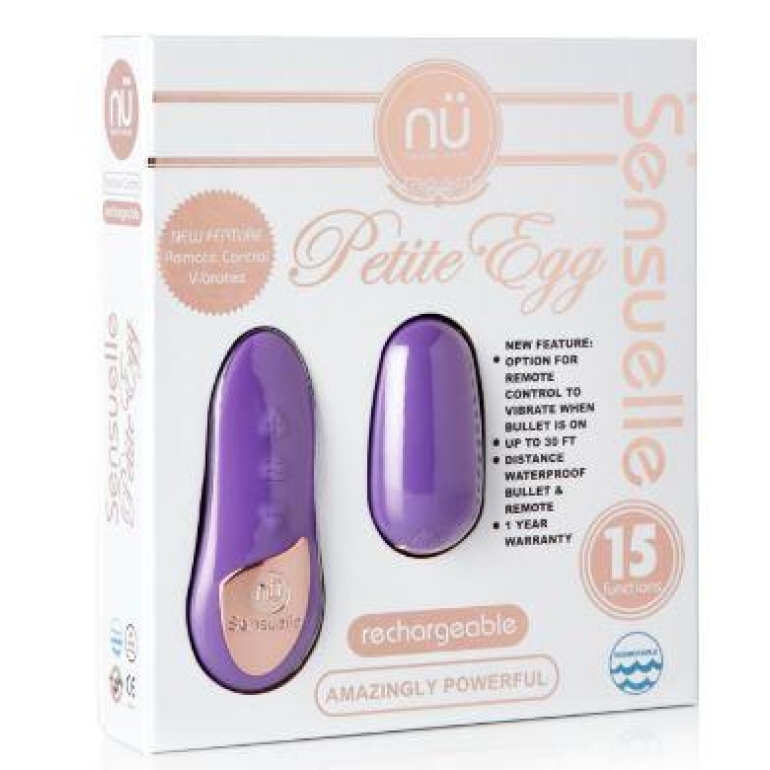 Sensuelle Remote Control Petite Egg Vibrator Purple