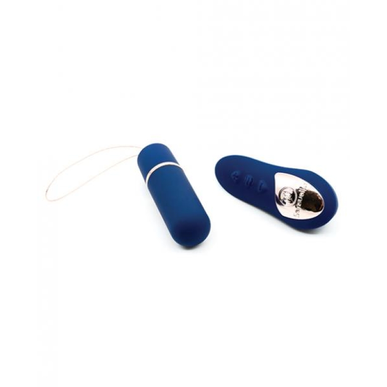 Sensuelle Remote Control Bullet Vibrator Plus Navy Blue