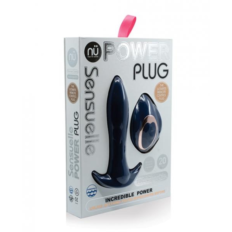 Sensuelle Power Plug Remote Control Navy Blue