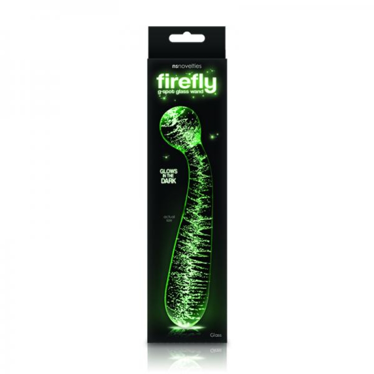 Firefly Glass G Spot Glow Wand Clear