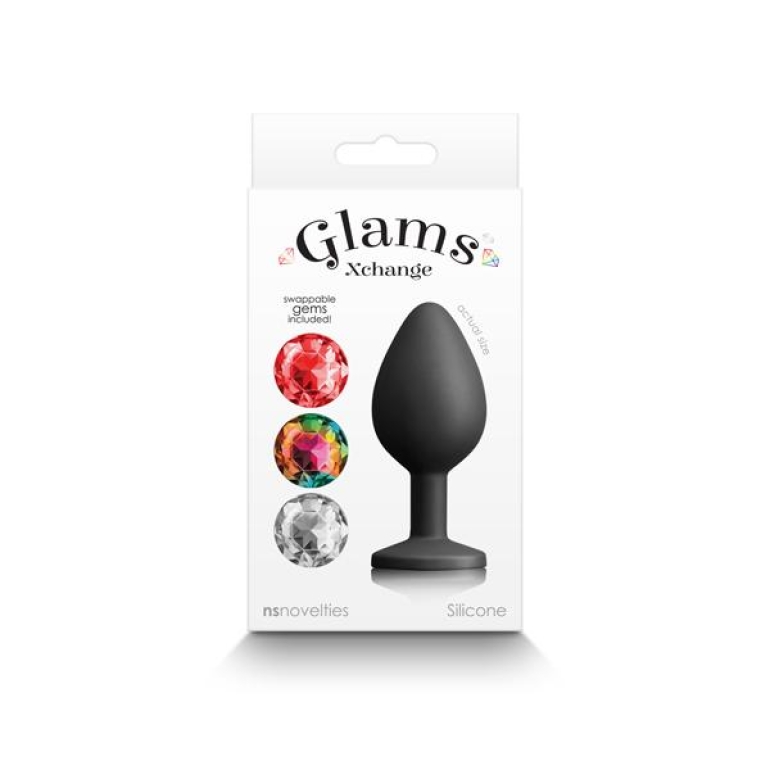 Glams Xchange Round Medium Plug Black