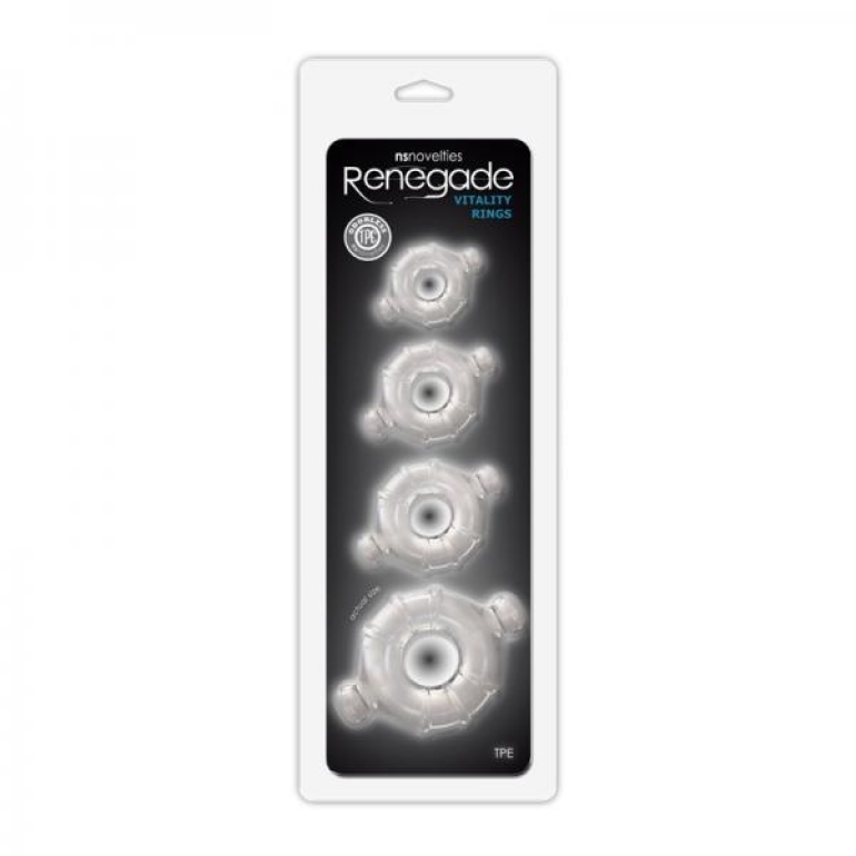 Renegade Vitality Rings Clear 4 Pack
