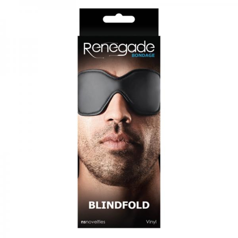 Renegade Bondage Blindfold Black O/S One Size Fits Most