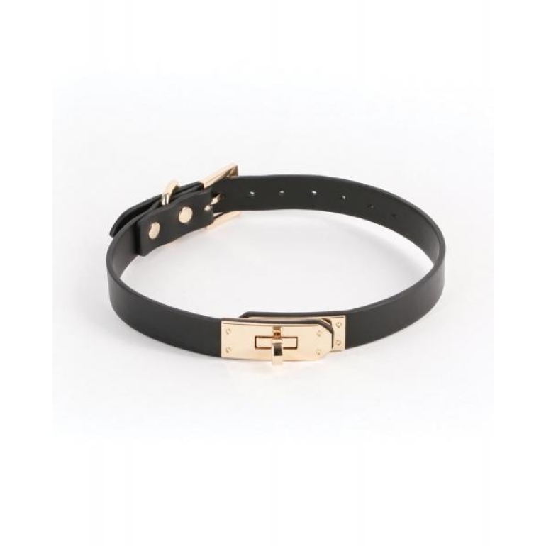 Fetish & Fashion Sadie Collar Black Gold