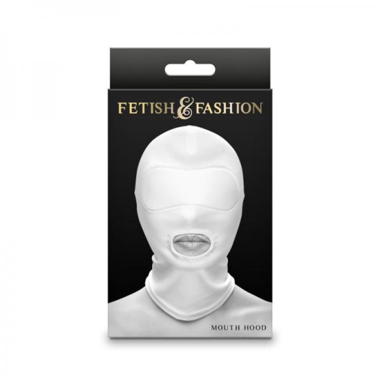Fetish & Fantasy Mouth Hood White One Size Fits Most