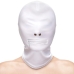 Fetish & Fantasy Zippered Mouth Hood White One Size Fits Most