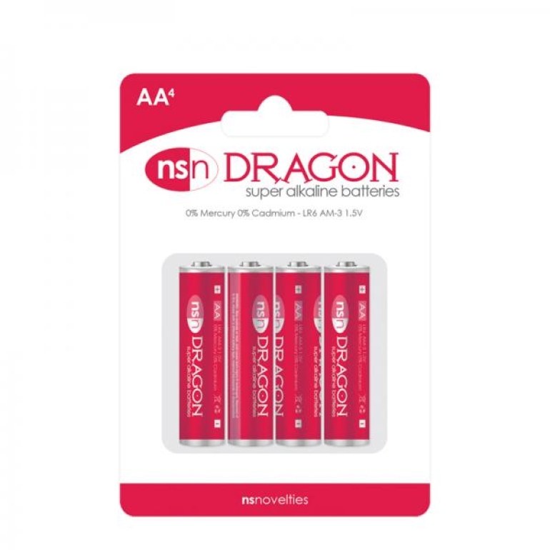 Dragon 4pk Alkaline Aa Batteries