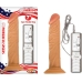 All American Whopper 7 inches Vibrating Dildo Beige