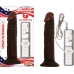 All American Whopper Vibrating 7 inches Dildo Brown Black