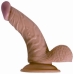 All American Whopper Vibrating 7 inches Dildo, Balls Beige