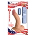 All American Whopper 5 inches Vibrating Dildo, Balls  Beige