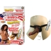 Real Skin Afro American Whoppers Vibrating 8 Inch Dong With Harness - Brown One Size Fits Most