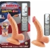 Mini Whoppers Vibrating Dong With Balls 4 inches Beige