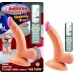 All American Mini Whoppers 5 inches Curved Vibrating Dong Beige