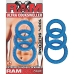 Ram Ultra Penissweller Silicone C Rings Blue