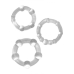 Beaded C Rings Clear 3 Pack