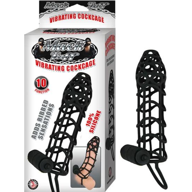 Mack Tuff Vibrating Penis Cage Black