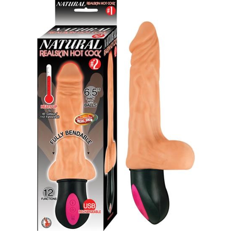 Natural Realskin Hot Penis #2 6.5 inches Beige