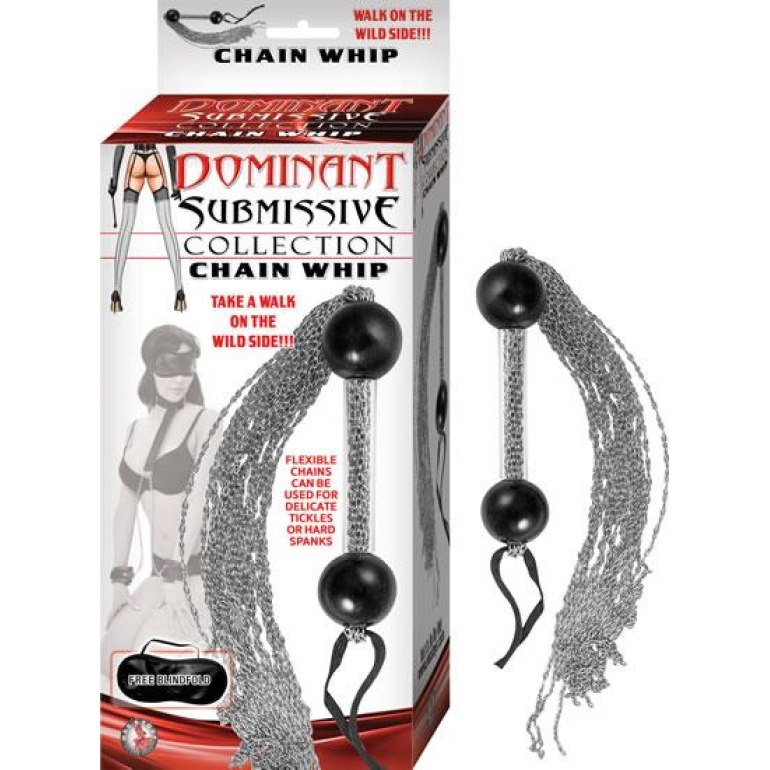 Dominant Submissive Collection Chain Whip Silver